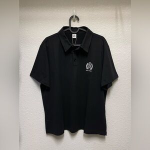 Morris & Co FONTAINEBLEAU LAS VEGAS Logo Black Polo Shirt Size XL Unisex NWT